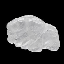 Load image into Gallery viewer, Charge! Quartz Bison / Buffalo Animal Figurine | 21x14x8mm | Clear
