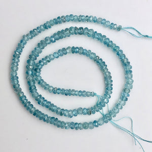 73.7cts Natural Blue Zircon 3x1.5-4x2.5mm Graduated Faceted Bead Strand 10844 - PremiumBead Alternate Image 9