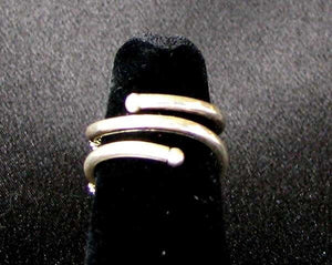 Exotic!! Double 925 Solid Sterling Silver Size 5 Ring 5835 - PremiumBead Alternate Image 4