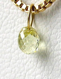 0.39cts Natural Canary Diamond 18K Gold Pendant 8798E - PremiumBead Alternate Image 3
