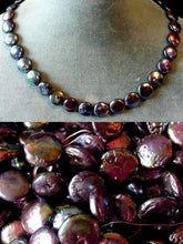 Load image into Gallery viewer, Hot Rainbow Peacock Coin FW Pearl Strand 104481 - PremiumBead Alternate Image 3
