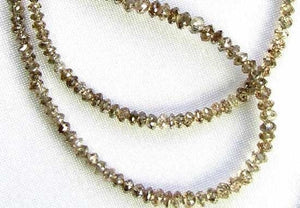 18cts Natural Champagne Diamond Bead 15 inch Strand 109316 - PremiumBead Alternate Image 3