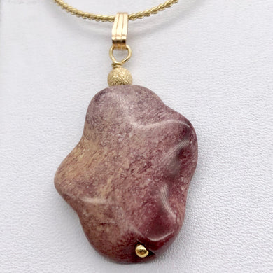 Amazing! Hand Carved Mookaite & 14Kgf Pendant - PremiumBead Primary Image 1