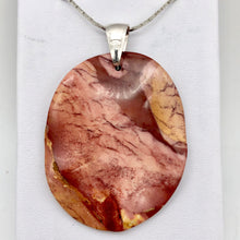 Load image into Gallery viewer, Mustard Mookaite 50mm Oval Sterling Silver Pendant - PremiumBead Alternate Image 5
