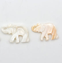 Load image into Gallery viewer, 1 Pachyderm Carved Mother of Pearl Shell Elephant Bead - PremiumBead Alternate Image 8
