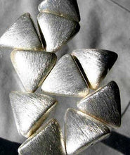 Load image into Gallery viewer, 1 Bead of Brushed 5.5 Grams Sterling Silver Triangle Bead 7226 - PremiumBead Alternate Image 3
