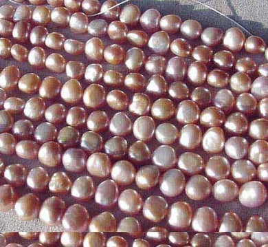 12 Natural Cool Pink 10 to 7.5mm FW Pearl Beads 4469 - PremiumBead Primary Image 1