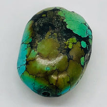 Load image into Gallery viewer, Natural Turquoise Nugget Focus Master 44cts Bead | 25x19x13 | Blue Brown| 1 Bead
