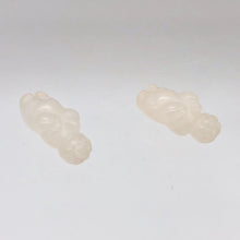 Load image into Gallery viewer, 2 Carved Rose Quartz Goddess of Willendorf Beads | 20x9x7mm | Pink - PremiumBead Alternate Image 7
