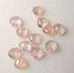 1 Premium 6x6x4 to 7x7x3.5mm Topaz Faceted Briolette Bead 4077H - PremiumBead Primary Image 1