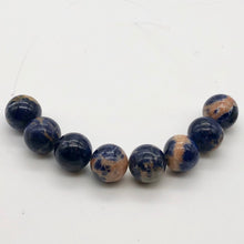 Load image into Gallery viewer, 6 Blue Sodalite with White and Orange 12mm Round Beads 10781 - PremiumBead Primary Image 1
