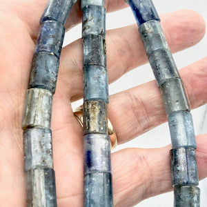 Sparkling Blue Kyanite Tube Bead 16" Strand |15 -14 x 10mm | 28 beads | - PremiumBead Alternate Image 3