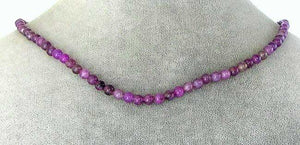 Vivid Natural, Untreated Purple Lepidolite 4mm Round Bead Strand 106734 - PremiumBead Primary Image 1
