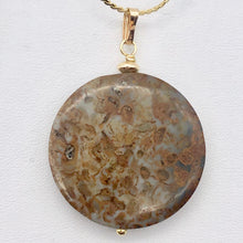 Load image into Gallery viewer, AutumnLeaves Druzy Ocean Jasper 14K Gold Filled Pendant | 30mm | 1 3/4&quot; Long | - PremiumBead Primary Image 1
