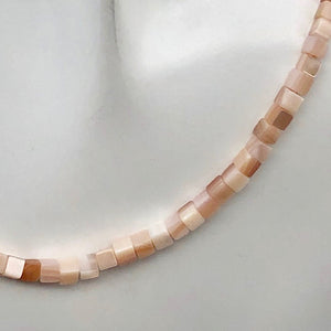 Natural Pink Mother of Pearl Shell 3x3x3mm Cube Bead Strand - PremiumBead Alternate Image 8