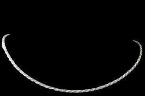 2mm Rope Solid Sterling Silver Italian Made Necklace | 30 Inch | 13.9 Grams |