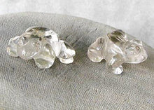 Load image into Gallery viewer, Prosperity 2 Hand Carved Clear Quartz Frog Beads | 20x18x9.5mm | Clear - PremiumBead Primary Image 1
