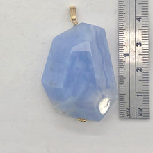 Load image into Gallery viewer, Blue Chalcedony 14K Gold Filled Faceted Crystal Pendant | 1 1/2&quot; Long| Lavender|
