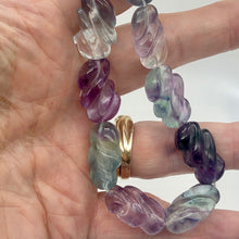 Load image into Gallery viewer, Magical! 3 Carved Fluorite Oval Beads - PremiumBead Alternate Image 8

