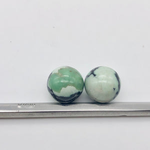 2 Spiderweb Green Turquoise 12mm Round Beads 7535 - PremiumBead Alternate Image 2