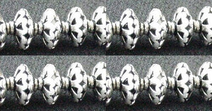 1 Large Stunning 11x7.5mm Solid Sterling Silver Bali Saucer Bead 3209 - PremiumBead Alternate Image 2