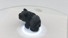 Load and play video in Gallery viewer, Adorable! Hand Carved Onyx Panda Bear Beads | 19x14x10mm | Black
