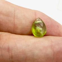 Load image into Gallery viewer, Peridot Faceted Briolette Bead | 4.8 cts | 11x8x6mm | Green | 1 bead | - PremiumBead Alternate Image 3
