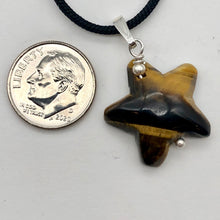 Load image into Gallery viewer, Tiger Eye Starfish Pendant Necklace | Semi Precious Stone | Silver Pendant | - PremiumBead Alternate Image 8

