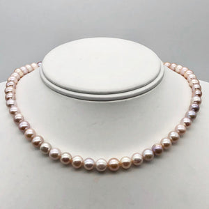 Lovely! Natural Peach Freshwater Pearl 16" Strand Graduated 6mm to 8mm 110811A - PremiumBead Alternate Image 3