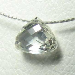 0.24cts Natural White Diamond Tabiz Briolette Bead 10617D - PremiumBead Primary Image 1