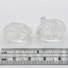 Load image into Gallery viewer, Cute Quartz Carved Mouse Figurine | 19x11x11 mm | Clear
