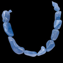 Load image into Gallery viewer, Chalcedony Designer Cut 550ct Pendant Bead Strand| 42x16x11 - 25x11x9mm|Blue|14|
