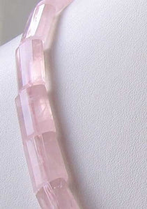 Lovely Rose Quartz Faceted 18x12mm Rectangle Bead Strand 109336 - PremiumBead Alternate Image 2