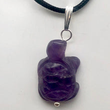 Load image into Gallery viewer, Amethyst Turtle Pendant Necklace | Semi Precious Stone Jewelry | Silver Pendant - PremiumBead Primary Image 1
