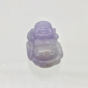 25cts Hand Carved Buddha Lavender Jade Pendant Bead | 21x14x9mm | Lavender - PremiumBead Alternate Image 8