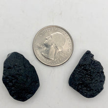 Load image into Gallery viewer, Unique Pendant size Black Meteor Fragments | 2 each |10 grams | 27x19x8mm | - PremiumBead Alternate Image 4
