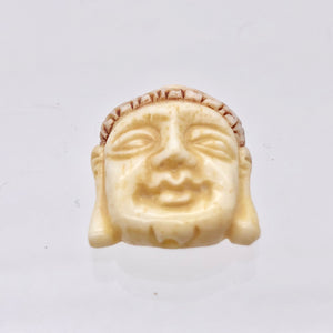 Carved Buddha Centerpiece Waterbuffalo Bone Bead | 23.5x19x9mm | 10842 - PremiumBead Alternate Image 9
