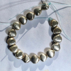 Brushed Solid Silver Four Teardrop Beads 10431 - PremiumBead Alternate Image 3