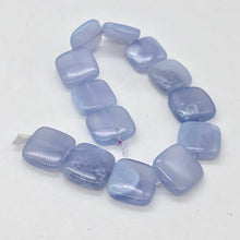 Load image into Gallery viewer, Blue Chalcedony Square Half Strand | 16x16x6 | Blue | 13 Beads |

