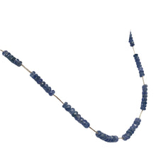 Load image into Gallery viewer, 41cts Genuine Untreated Blue Sapphire &amp; Sterling Silver Necklace 203285

