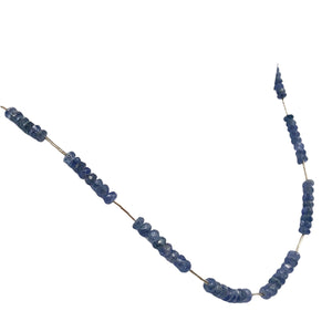 41cts Genuine Untreated Blue Sapphire & Sterling Silver Necklace 203285