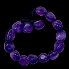 Load image into Gallery viewer, Grape Candy Amethyst Nugget Focal Bead 8 inch Strand 9383HS
