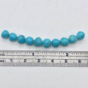Natural Kingman Turquoise 12 round nugget 5-6mm beads - PremiumBead Alternate Image 7