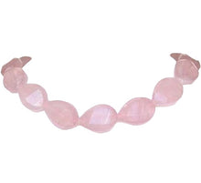Load image into Gallery viewer, Sparkle Twist Faceted Rose Quartz 23x17mm Pear Bead Strand 108679
