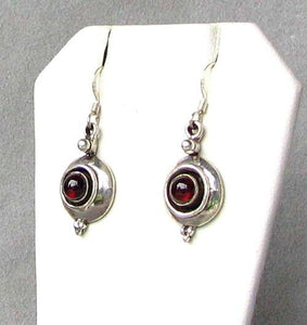 Fabulous! Red Garnet W/ Solid 925 Sterling Silver Drop/Dangle Earrings! 4696 - PremiumBead Alternate Image 2