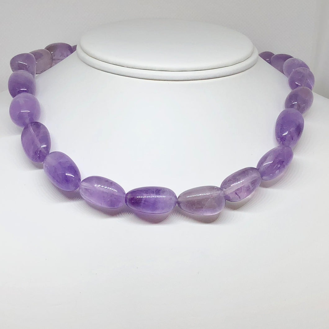 Grape Candy Amethyst Nugget Focal Bead Strand 110475B - PremiumBead Primary Image 1