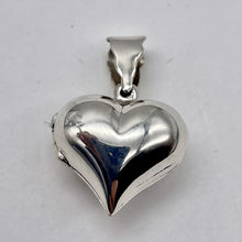 Load image into Gallery viewer, Sterling Silver Puffy Heart Photo Pendant | 1&quot; Long | Silver | 1 Pendant |
