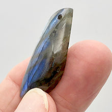 Load image into Gallery viewer, Spectrolite Labradorite Pendant Bead | 1.75x.63x.5&quot; | Blue Gold Gray | 1 Bead(s)
