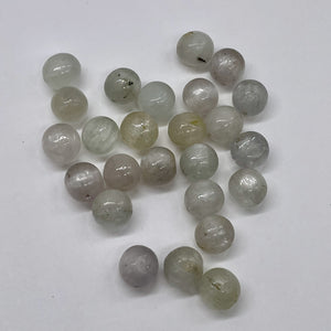 Chatoyant Light Seafoam Green Faceted Kunzite Beads | 9mm | 4 Beads |