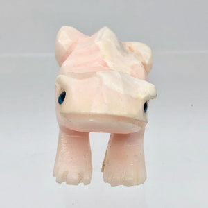 Mangano Manganoan Calcite Frog Figurine | 54x30x29mm | Pink | 72g - PremiumBead Alternate Image 9